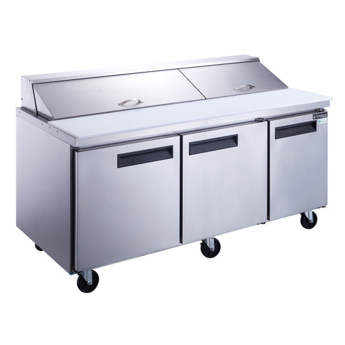 Dukers DSP72-18-S3 Refrigerated Counter, Sandwich / Salad Unit