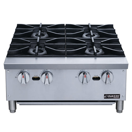 Dukers DCHPB24 Hotplate, Countertop, Gas