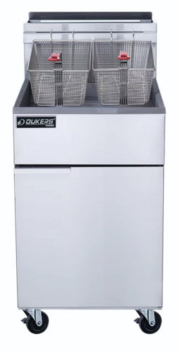 Dukers DCF5-NG Fryer, Gas, Floor Model, Full Pot