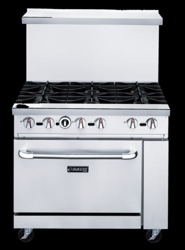 Dukers DCR36-6B Range, 36" Restaurant, Gas