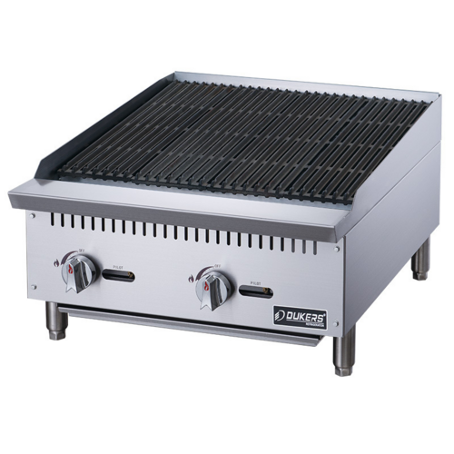 Dukers DCRB24 Charbroiler, Gas, Countertop