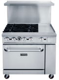 Dukers DCR36-4B12GM Range, 36" Restaurant, Gas