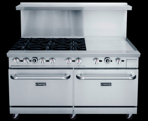 Dukers DCR60-6B24GM Range, 60" Restaurant, Gas