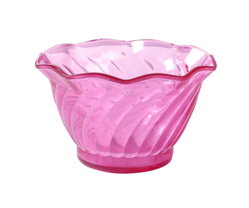 Yanco DS-005P Ice Cream Sundae Dessert Dish, Plastic