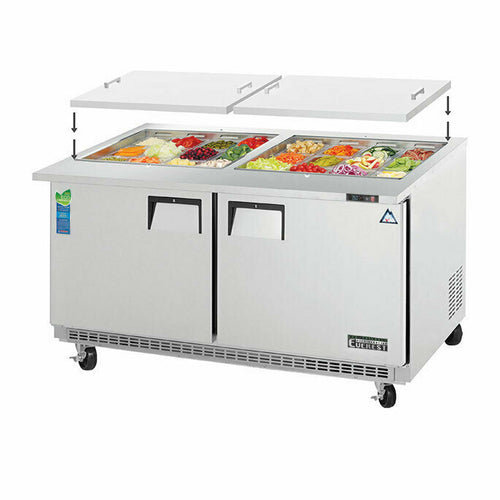 Everest Refrigeration EOTPW2 Refrigerated Counter, Mega Top Sandwich / Salad Unit