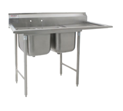 Eagle Group 414-24-2-24R-X Sink, (2) Two Compartment