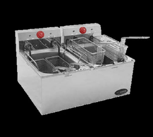 Eagle Group EF102-240 Fryer, Electric, Countertop, Split Pot