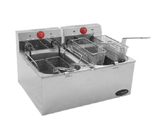 Eagle Group EF102-240-X Fryer, Electric, Countertop, Split Pot