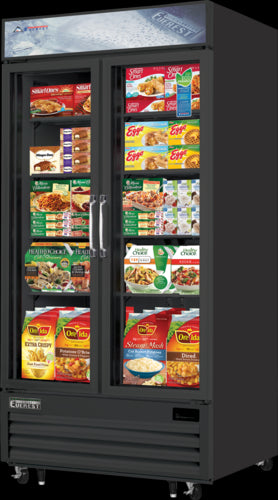 Everest Refrigeration EMGF36B Freezer, Merchandiser