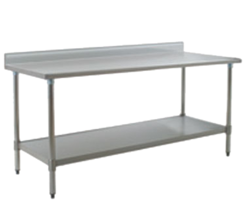 Eagle Group T2472SEB-BS-1X Work Table,  63" - 72", Stainless Steel Top