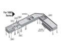 Eagle Group E62-1800 Underbar Ice Bin/Cocktail Unit