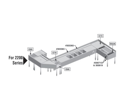Eagle Group E66-2200 Underbar Blender Station