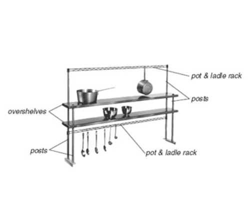 Eagle Group PRT4-C Pot Rack, Table-Mounted