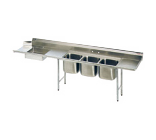 Eagle Group SDTPR-124-16/3 Dishtable, with Potsinks