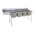 Eagle Group 414-24-4-24R Sink, (4) Four Compartment