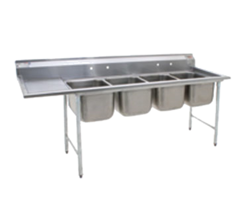 Eagle Group 414-24-4-24R Sink, (4) Four Compartment