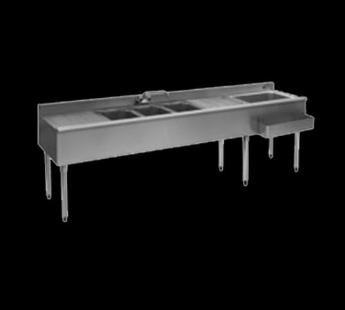 Eagle Group BC8C-18R Underbar Ice Bin/Cocktail Station, Sink Combo