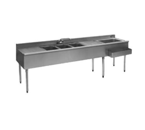 Eagle Group BC8C-18R Underbar Ice Bin/Cocktail Station, Sink Combo