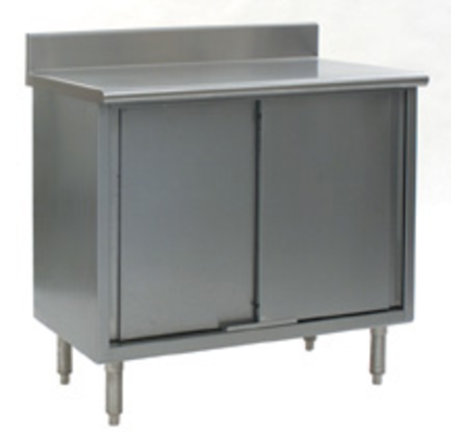 Eagle Group CB30120SE-BS Work Table, Cabinet Base Sliding Doors