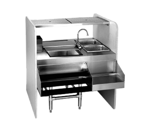 Eagle Group CS42-32L Underbar Ice Bin/Cocktail Station, Pass-Thru Combo