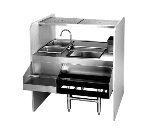 Eagle Group CS42-32R Underbar Ice Bin/Cocktail Station, Pass-Thru Combo