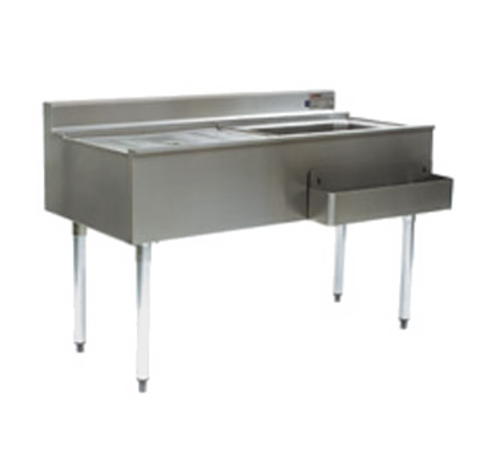 Eagle Group CWS4-22R Underbar Ice Bin/Cocktail Station, Drainboard