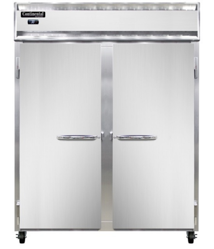 Continental 2RENSSPT-SD-GD Refrigerator, Pass-Thru