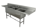 Advance Tabco FC3M-2028-24RLX Sink, (3) Three Compartment
