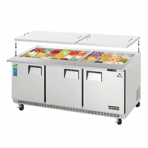 Everest Refrigeration EOTP3 Refrigerated Counter, Mega Top Sandwich / Salad Unit