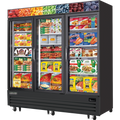 Everest Refrigeration EMGF69B Freezer, Merchandiser