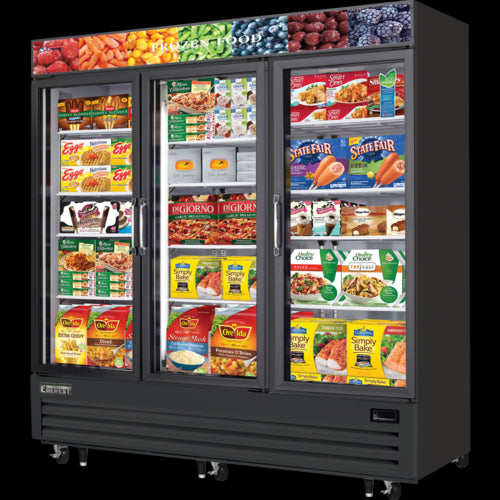 Everest Refrigeration EMGF69B Freezer, Merchandiser