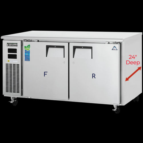Everest Refrigeration ETRF2-24 Refrigerator Freezer, Undercounter, Reach-In