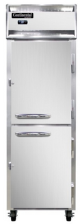 Continental 1RNSSPTHD-SD-GD Refrigerator, Pass-Thru