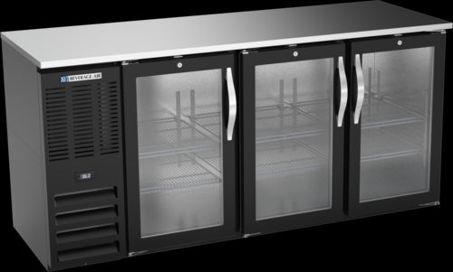 Beverage Air BBN72HC-G-B Back Bar Cabinet, Refrigerated