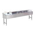 Advance Tabco CRC-84C-L Underbar Ice Bin/Cocktail Station, Sink Combo