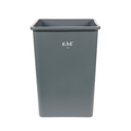 CAC TCSQ-35GRY Trash Receptacle, Outdoor/Indoor