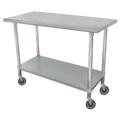 Advance Tabco MSLAG-304C-X Work Table,  40" - 48", Stainless Steel Top