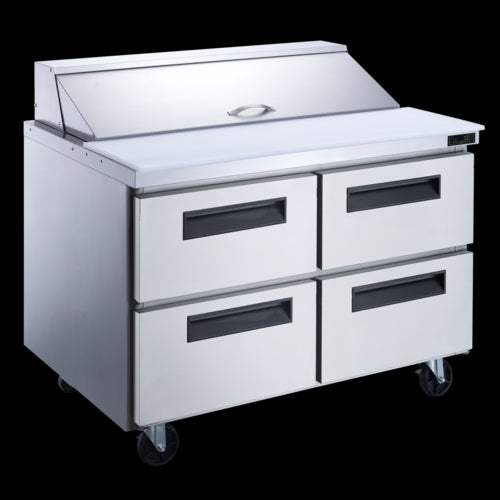 Dukers DSP60-24M-D4 Refrigerated Counter, Mega Top Sandwich / Salad Unit