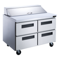 Dukers DSP60-24M-D4 Refrigerated Counter, Mega Top Sandwich / Salad Unit