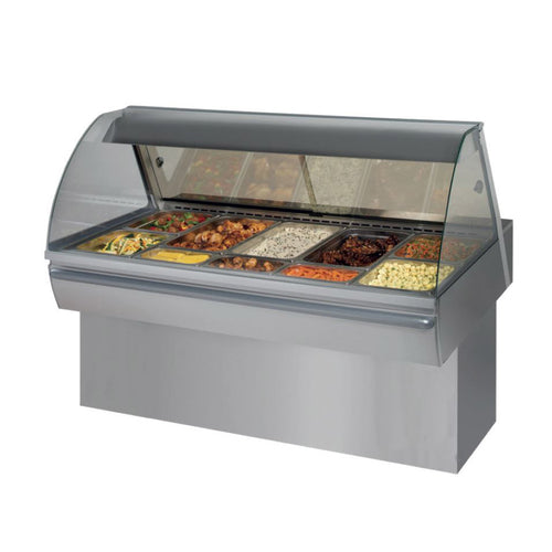 Fri-Jado HD 5 CURVE Display Case, Heated Deli, Countertop