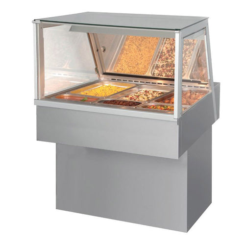 Fri-Jado HD 3 SQUARE Display Case, Heated Deli, Countertop