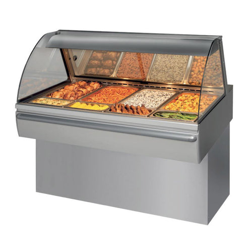 Fri-Jado HD 4 CURVE Display Case, Heated Deli, Countertop