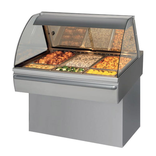 Fri-Jado HD 3 CURVE Display Case, Heated Deli, Countertop