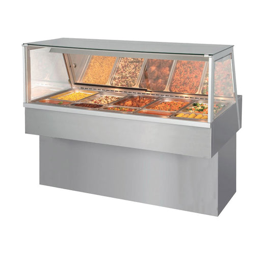 Fri-Jado HD 5 SQUARE Display Case, Heated Deli, Countertop