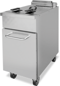 Galaxy FR-50E Fryer, Gas, Floor Model, Full Pot