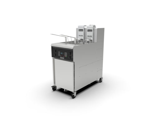 Giles GBF-80G Fryer, Gas, Floor Model, Full Pot
