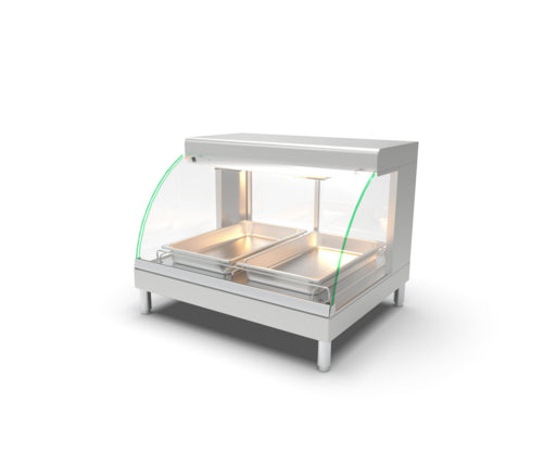 Giles GCW-2/1 Display Case, Hot Food, Countertop