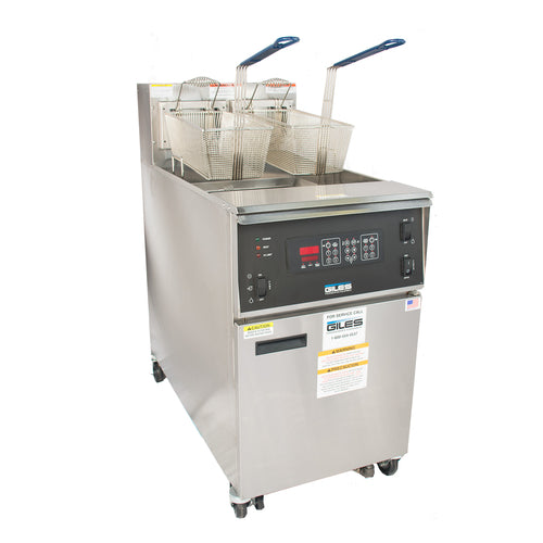Giles EOF-20 Fryer, Electric, Floor Model, Full Pot