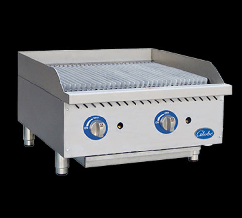 Globe GCB24G-CR Charbroiler, Gas, Countertop