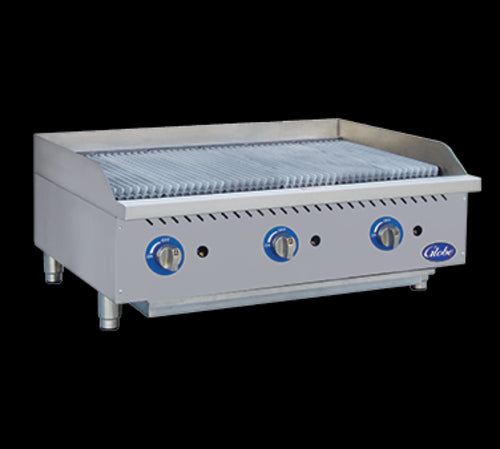 Globe GCB36G-RK Charbroiler, Gas, Countertop